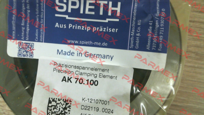 K-12107001 / AK 70.100 Spieth