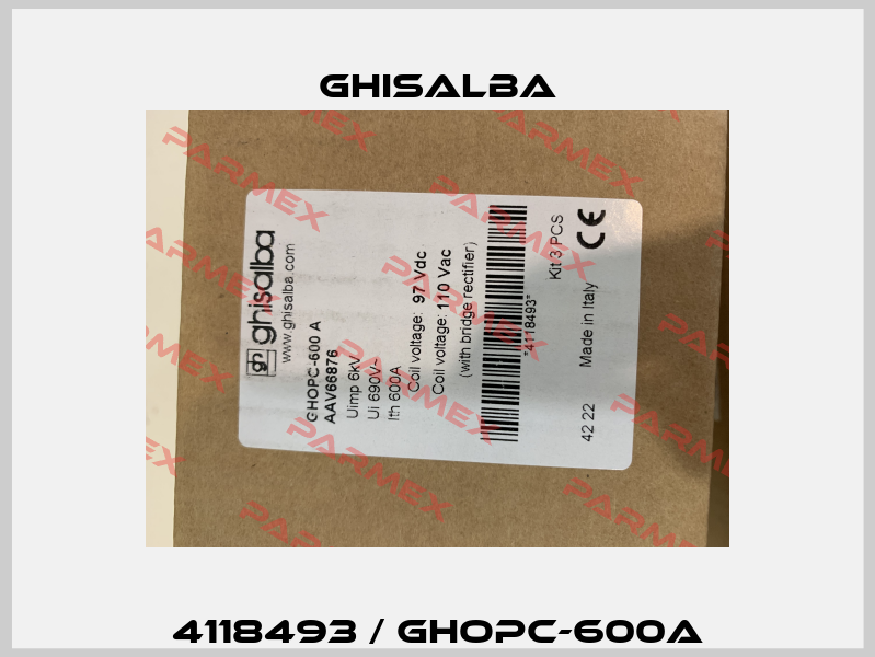 4118493 / GHOPC-600A Ghisalba