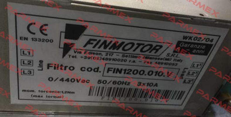 FIN1200.010.V Finmotor