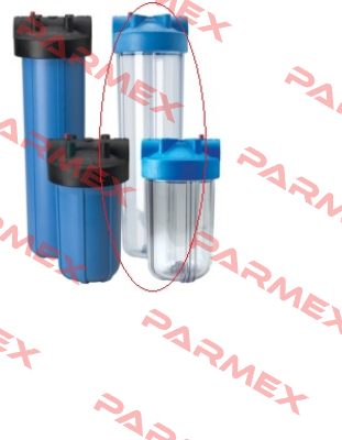 #10 BC (Lexan) Blue/Clear w/PR  Pentek (Pentair)