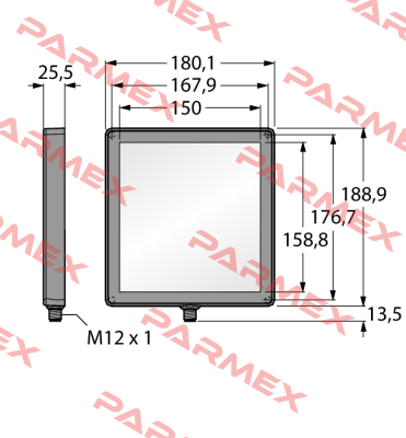 LEDIB150X150PW2-XQ Turck