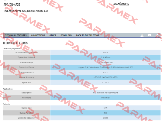 AM1/CN-4A2Q Micro Detectors / Diell (now Datasensing)