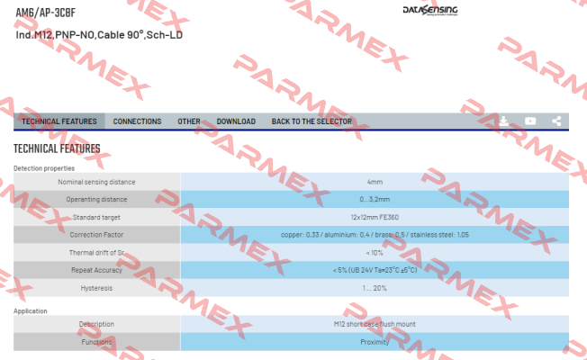 AM6/AP-3C8F Micro Detectors / Diell (now Datasensing)