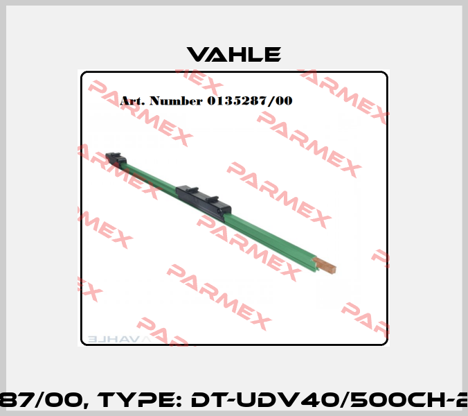 P/n: 0135287/00, Type: DT-UDV40/500CH-2000PE-CB Vahle