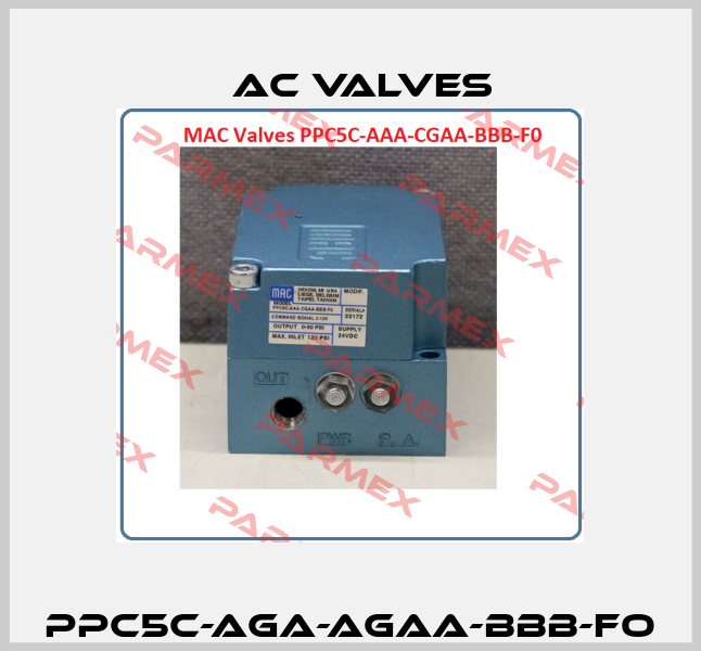 PPC5C-AGA-AGAA-BBB-FO МAC Valves