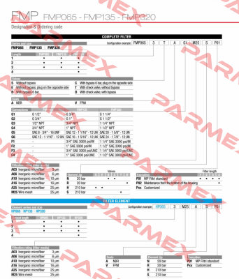 FMP-065-2-B-A-G1-A03-N-P01 MP Filtri