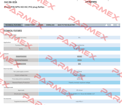 FAIC/BN-0EDA Micro Detectors / Diell (now Datasensing)
