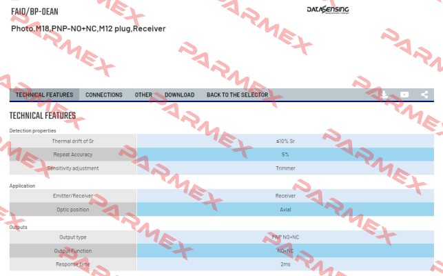 FAID/BP-0EAN Micro Detectors / Diell