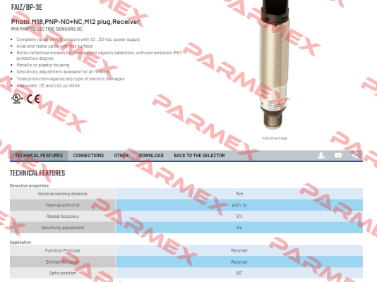 FAIZ/BP-3E Micro Detectors / Diell (now Datasensing)