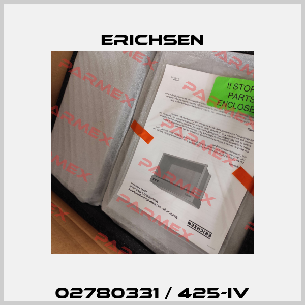 02780331 / 425-IV Erichsen