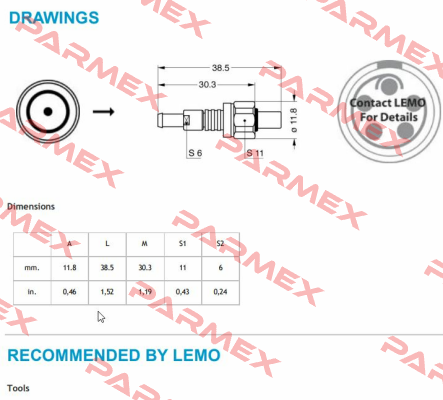 FVN.03.250.SLAC31 Lemo