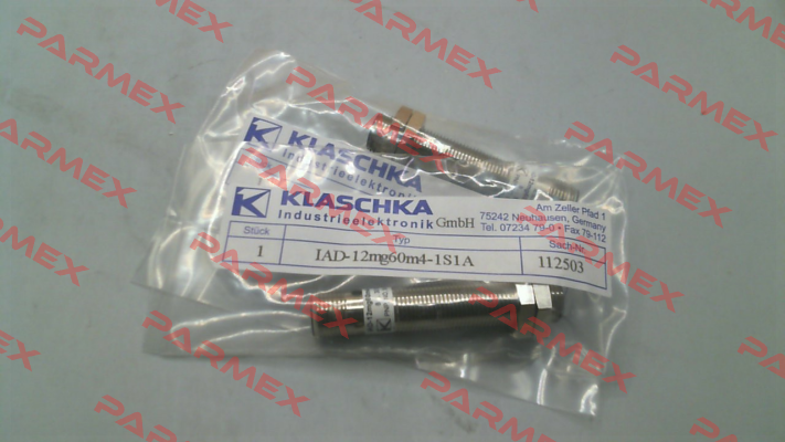 P/N: 112503, Type: IAD-12mg60m4-1S1A Klaschka