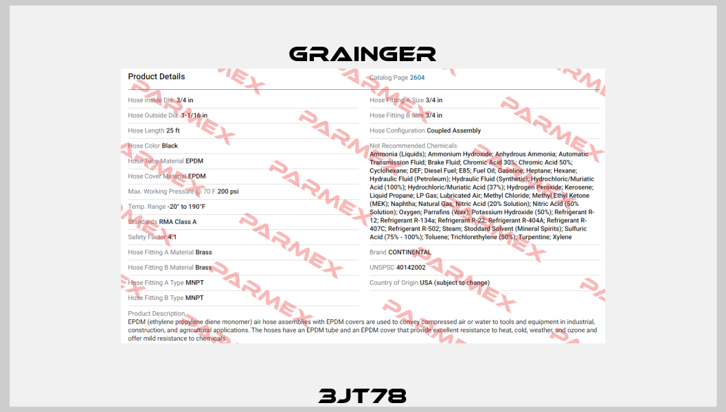 3JT78 Grainger