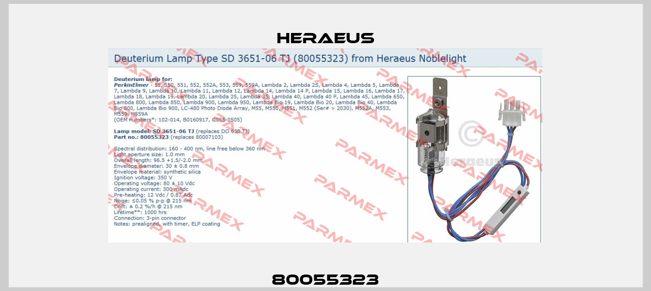 80055323 Heraeus