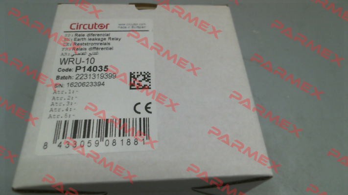 P14035, WRU 10 Circutor
