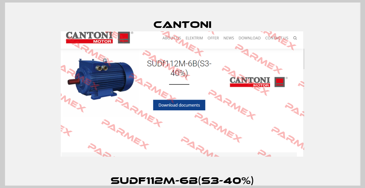 SUDf112M-6B(S3-40%) Cantoni