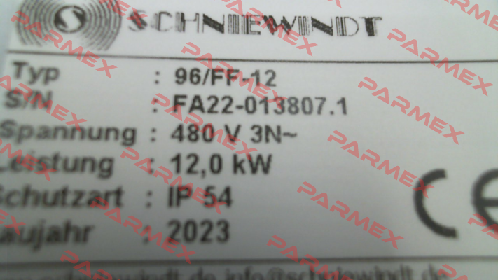 96/FF-12-480 Schniewindt
