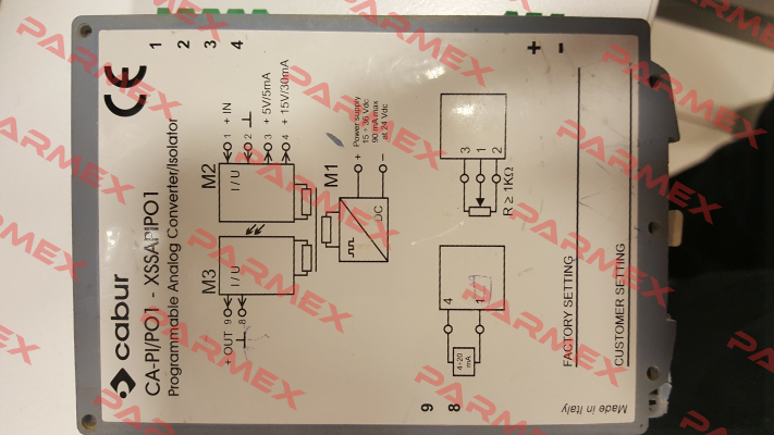 CA-PI/PO1-XSSAPIPO1 Cabur