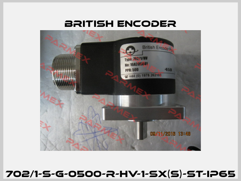 702/1-S-G-0500-R-HV-1-SX(S)-ST-IP65 British Encoder