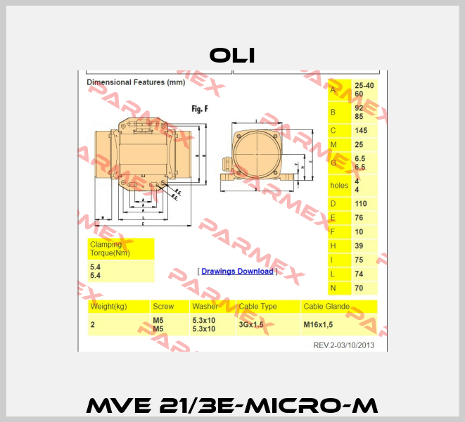 Oli-MVE 21/3E-Micro-M price