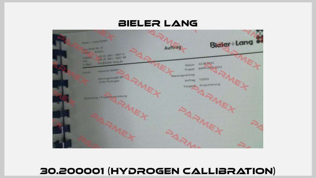 30.200001 (hydrogen callibration) Bieler Lang