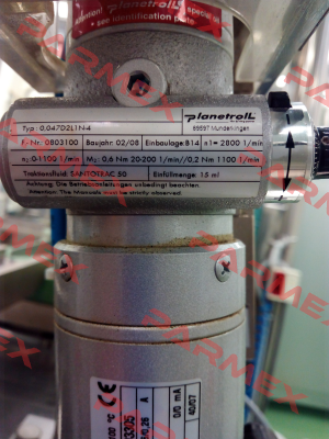 0.047D2L1N-4 REPLACED BY Typ 0,047D2MRV-4(8h6x22) 602-07672  Planetroll