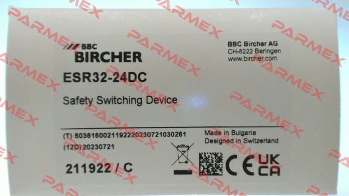 211922 / ESR32-24VDC Bircher