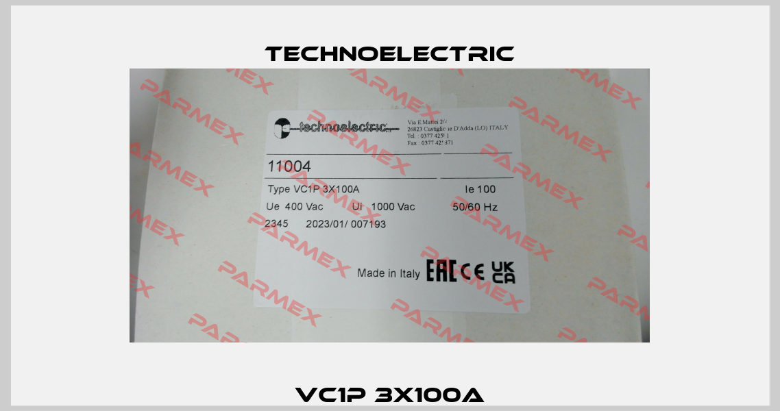 VC1P 3X100A Technoelectric